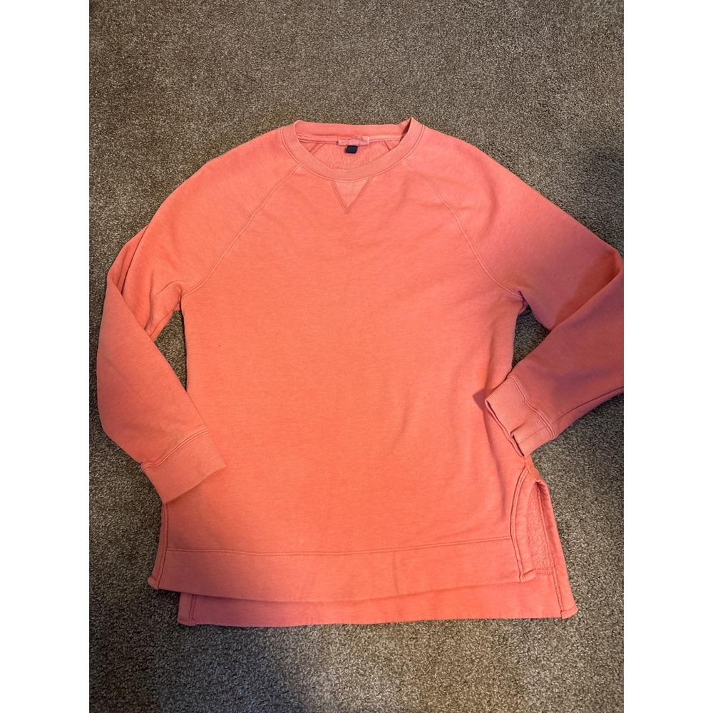 Universal Thread Sweatshirt Womens M Coral Excellent High-Low Side Slit Raglan
